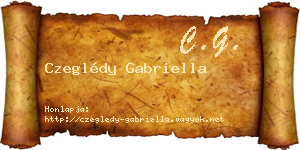 Czeglédy Gabriella névjegykártya